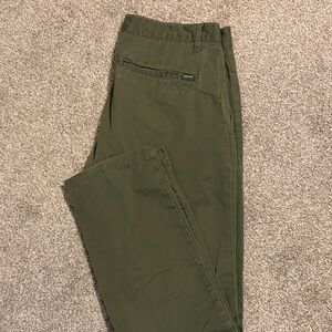 Volcom Men's Olive Green Chinos